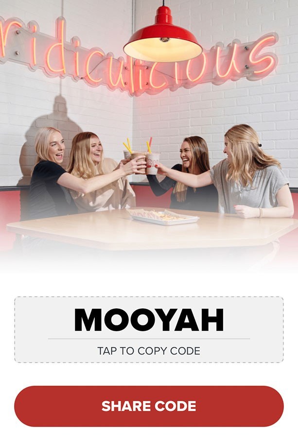 Refer a friend to the app now